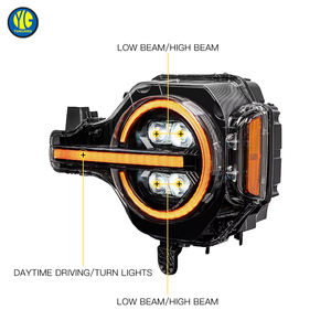 YU GUANG, piezas de coche de alta calidad para <span class=keywords><strong>Ford</strong></span> <span class=keywords><strong>Bronco</strong></span> 2020 2023, faro delantero, actualización de lámpara LED, accesorios de luz delantera - Product Image 5