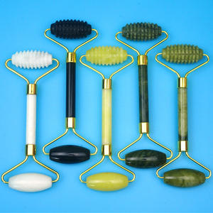 Roller Jade Alami Dua Sisi dengan Alat Pijat Kecantikan untuk Menghilangkan Kerutan di Wajah, Mata, Leher, dan Tubuh untuk Pijat Limfatik - Product Image 3