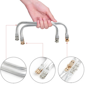 16/18/19/20/25/28/30cm nóng bán bác sĩ túi kim loại khung hôn khóa nhôm ống Túi khung ly hợp và ví khung - Product Image 5