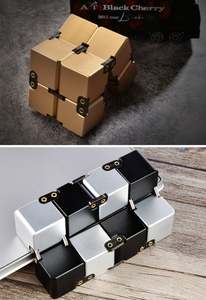 Juguete Sensorial Personalizado para Dedos - <span class=keywords><strong>Cubo</strong></span> Infinito de Metal Ultra Resistente para Aliviar el Estrés y la Ansiedad, Excelente Regalo Sensorial - Product Image 3