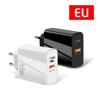 Nouveau chargeur mural électrique ignifuge USB-C PD33W QC3.0 9V12V Super Fast Charging 65W pour appareil photo multi-standards