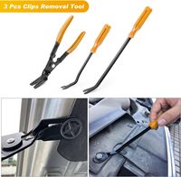 Kit de 19 outils de démontage de garnitures avec sac de rangement, extracteurs de clips de fixation, outils de démontage de garnitures automobiles en plastique, pinces de rembourrage et outils de démontage de bornes