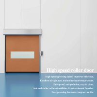 Porte rapide à enroulement en PVC de haute qualité pour salle blanche, idéale pour l'industrie électrique