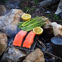 Accessoires de barbecue : Grille de cuisson en fil d'acier inoxydable pour barbecue, four et cuisinière extérieure, pour charbon de bois