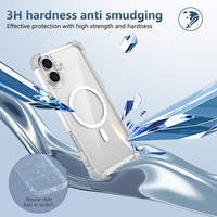 Expédition directe d'usine en gros, coque de téléphone transparente en TPU avec charge magnétique sans fil pour Samsung pour iPhone 18 Pro Max
