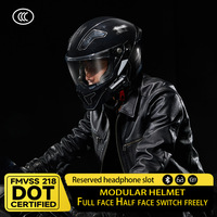 Casque de moto modulaire RNG avec certification 3C/DOT/FMVSS 218 Tailles L/XL/XXL