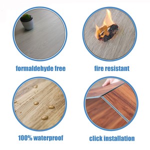 Không Thấm Nước Sang Trọng Spc Sàn Gỗ Hạt Chịu Mài Mòn Vinyl Bấm Khóa Cho Nhà Và Văn Phòng Thiết Kế Truyền Thống Phong Cách - Product Image 4