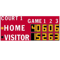 Tableau d'affichage sans fil personnalisé LED Padel Tennis Score Board