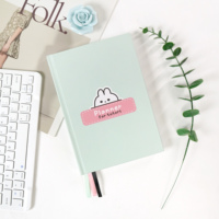 Diario Personalizado con Tapa Dura, Encuadernación en Espiral, Metas de Bienestar, Planificador A5 Sin Fecha, Papelería con Dibujos Animados, Cuaderno de Regalo Inspirador