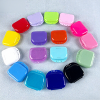Tandheelkundig materiaal orthodontische beugelbox, thuis opbergdoos van plastic voor gebitsprotheses, orthodontische retainer etui