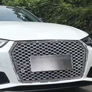 Grille chromée en matériau ABS de haute qualité pour Audi A4 S4 2017-2019 Grille de style RS4 entrepôt américain - Product Image 6