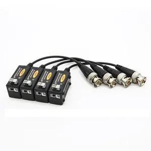 Surveillance Accessories 8MP HD UTP CCTV Video Balun for analog CCTV cameras AHD HD-TVI HD-CVI 1 Channel Passive Pair BNC