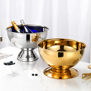 Nhà Máy Outlet lớn 12L thép không gỉ <span class=keywords><strong>Ice</strong></span> <span class=keywords><strong>Bucket</strong></span> Đảng & khách sạn rượu sâm banh xô - Product Image 2