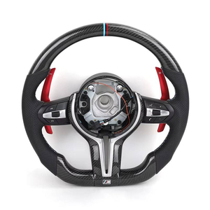 Volant en fibre de carbone avec couvercle de levier de vitesses rouge pour <span class=keywords><strong>BMW</strong></span> F10 F11 F20 F30 F32 F48 M3 M5 E90 E70 - Product Image 3