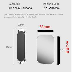 แท่นวางมือถือในรถยนต์แม่เหล็กหมุนได้360องศาแท่นวางมือถือติดแดชบอร์ดแท่นวางและ<span class=keywords><strong>แผ่น</strong></span>โลหะพิเศษติด<span class=keywords><strong>ผนัง</strong></span> - Product Image 2