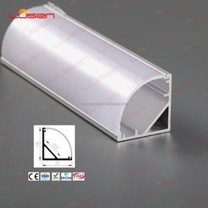 Profilo di alluminio striscia di luce montato su superficie armadio LED vetro lampada 16x16mm alluminio profilo di estrusione - Product Image 1