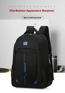 Sac à dos pour ordinateur portable de luxe, imperméable, pour le bureau, sac d'ordinateur personnalisé, sac à dos pour ordinateur portable avec charge USB - Product Image 4