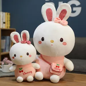 소녀가 좋아하는 선물 슈퍼 귀여운 봉제 인형 토끼 부드러운 장난감 박제 토끼