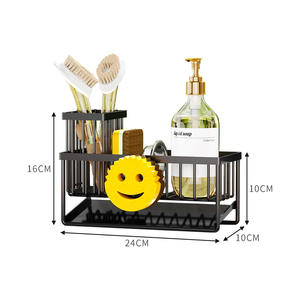 Piccoli Scaffali Portaoggetti con Griglia di Drenaggio per Organizzazione del Lavello in Cucina - Product Image 1