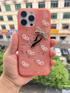 Nueva <span class=keywords><strong>Funda</strong></span> de Teléfono TPU con Diseño de Lazo Brillante y Suave para iPhone 15 16 17 18 Pro Max - Product Image 3