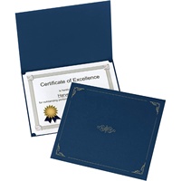 Protège-diplômes A4, porte-certificats, dossier de présentation, bordure dorée, doublure en carton, récompenses de remise de diplômes, logo personnalisé