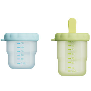 Contenedores al por mayor para almacenar alimentos de bebé con tapas de silicona para congelar, usar en microondas y hacer helados. - Product Image 3
