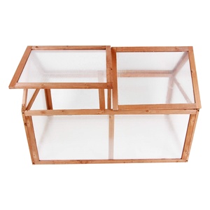 <strong>Wood</strong> Garden <strong>Greenhouses</strong> Protect Starter Plants Flowers Frame <strong>Mini</strong> <strong>Greenhouse</strong> - Product Image 2