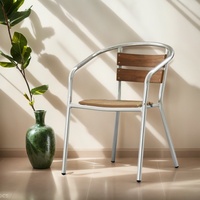 Meubles de salle à manger d'extérieur Chaises en rotin en métal pour hôtels B & B Balcons de cour Loisirs-pour hôtels B & B Usage domestique