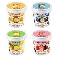 Gezonde diepvries traktatie, diepvries fruitchocolade, favoriet voor kinderfeestjes, trendy, populair, authentiek, hele vruchten, cacaocrème
