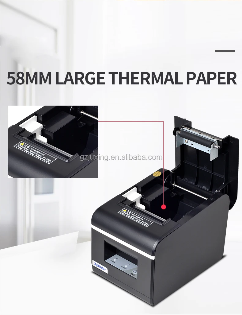 tiny photo printer Thermal Receipt printer Xprinter Q90EC 58mm Bluetooth USB Port POS 58 Printer with Auto Cutter For Anroid iOS Phone mini printer for laptop