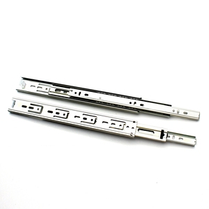 Rails coulissants à 3 canaux de 35mm <span class=keywords><strong>pour</strong></span> le montage des portes d'armoires et de tiroirs télescopiques - Product Image 3