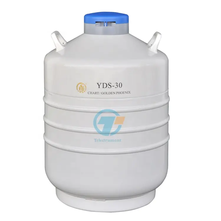 YDS-30 30L ديور النيتروجين السائل الحاويات مع رفوف تخزين النيتروجين السائل نوع