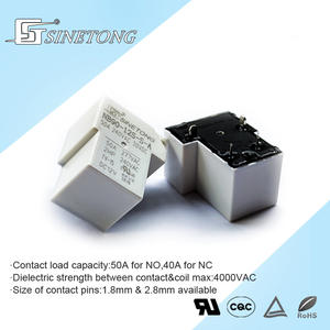 Sinetong NB90-12S-S-A4รีเลย์แม่เหล็กไฟฟ้าขนาดจิ๋ว1NO 12V 50A DC 4ขา2.8 PCB ป้องกันแบบปิดผนึก1A - Product Image 5