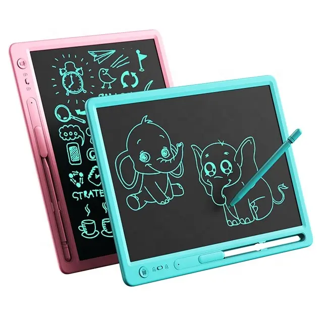 Notepad anak-anak dapat dihapus Harga terjangkau 10 15 inci papan gambar Doodle LCD Tablet gambar Digital alas tulis fro rumah kantor