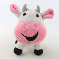 Poupée de vache à lait en peluche pour machine à griffes, prix bas, noir et blanc
