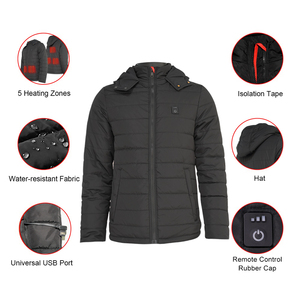 Veste chauffante électrique 5V avec batterie USB, pour hommes et femmes, contrôle de température, idéale pour le sport en plein air, nouvelle collection - Product Image 3