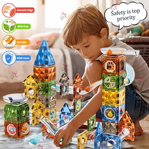 Tendence 2026 Circuit <span class=keywords><strong>de</strong></span> course éducatif STEM, jouets magnétiques à construire soi-même, <span class=keywords><strong>jeu</strong></span> <span class=keywords><strong>de</strong></span> piste à billes, briques lumineuses magnétiques pour enfants - Product Image 4