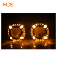 Kit d'objectifs de projecteur Bi LED 80W 3 pouces haute puissance avec LED W & Y bicolore pour carénages Panamera