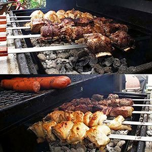 Juego de Brochetas para Asar de Acero Inoxidable, Desechables, Duraderas y Elegantes, con Acabado Transparente - Product Image 4