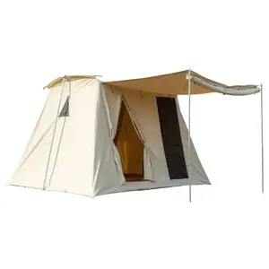 Открытый кемпинг холст ретро большая палатка утолщенная непромокаемая и Солнцезащитная палатка для кемпинга