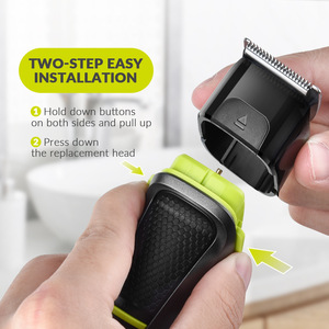 Juego de cortapelos eléctricos DSP, recortador portátil USB recargable para hombres con accesorios para cortar el pelo de la barba y la nariz - Product Image 4