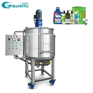 500l Shampoo Shower Gel Mixing Tank Liquid Detergent Mixer Agitator Tank Liquid Soap Making Machine