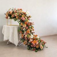Décorations florales artificielles de luxe en soie blanche, style moderne de haute qualité pour lieux de mariage et fêtes