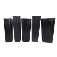 Pots à semis carrés en plastique de 1 pi * 6 po, conteneurs de plantation de jardin, boîtes de pépinière pour légumes, fruits, arbres