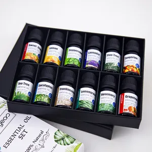In stock Wholesale manufacturer private label factory price pressure releasing natural pure diffuser bottle essential oil set
