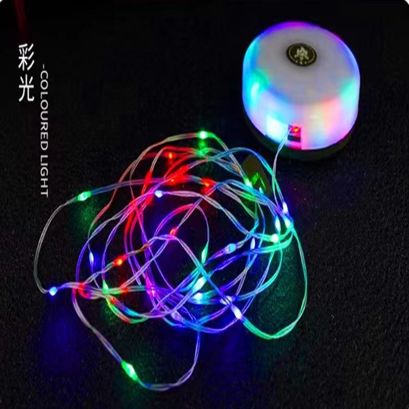 Guirlande lumineuse de camping [lumière colorée de 8 mètres]