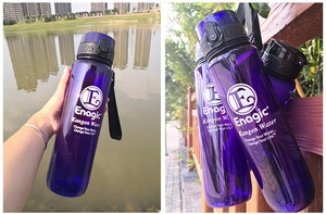 Bouteille d'eau <span class=keywords><strong>sport</strong></span> en plastique violet-bleu 500 ml / 1 L pour activités de plein air, type <span class=keywords><strong>Kangen</strong></span> - Product Image 6