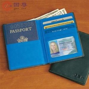 Portafoglio di viaggio Del Sacchetto Del Passaporto ID Contanti Della Carta di Credito Del Raccoglitore della borsa Documento di Viaggio Holder/Su Misura caso di cuoio dell'unità di elaborazione del passaporto - Product Image 4
