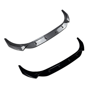 Audi A4 S4 B9.5 Sline 2020-2024 Front <b>Splitter</b> Carbon Fiber Texture Matte Finish Front <b>Lip</b> Bumper Modification - Product Image 2