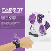Jouet intelligent robotisé supérieur RC pour enfants, contrôle du perroquet, souris lumineuse et musical, animal de compagnie